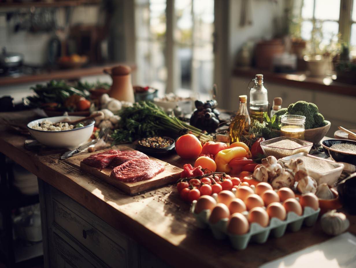 Šťastná rodina pri spoločnom jedle